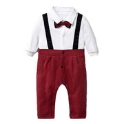 Baby Boys Suits Vest Hat Formal Outfit Party Formal Set 3 Pcs - MomyMall