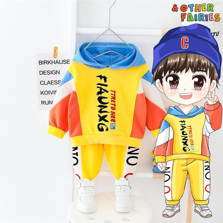Baby Boy Clothes Cotton Thick Warm 2 Pcs Suit - MomyMall
