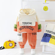 Baby Boy Clothes Cotton Thick Warm 2 Pcs Suit - MomyMall Orange 1 / 3-6 Months