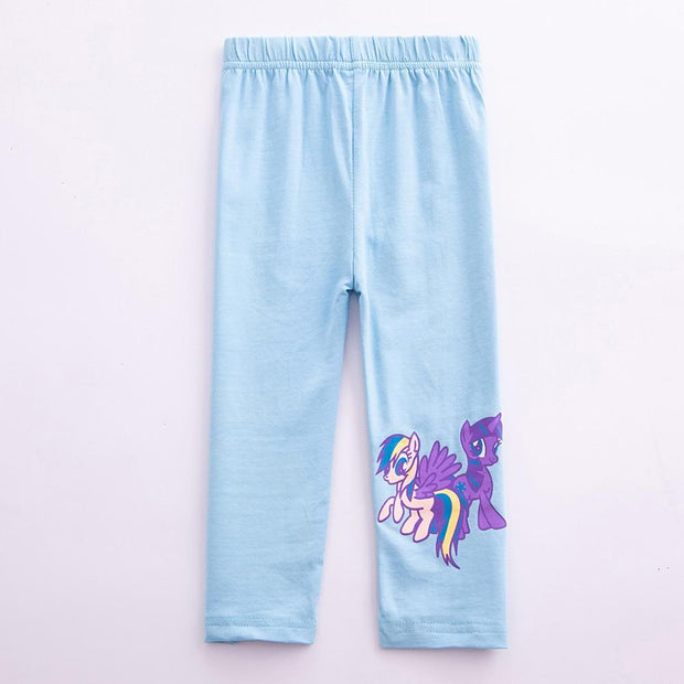 Baby Girl Pants Straight Tube Color Line with Pocket Pants 2-7 Years - MomyMall Blue / 12-18M