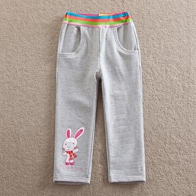 Baby Girl Pants Straight Tube Color Line with Pocket Pants 2-7 Years - MomyMall Gray / 12-18M