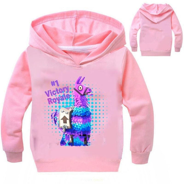 Boys Girls 3D Hoodies Battle Royale Rainbow Smash Pony Horse Sweatshirt - MomyMall Pink / 2-3 Years