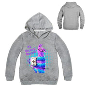 Boys Girls 3D Hoodies Battle Royale Rainbow Smash Pony Horse Sweatshirt - MomyMall Gray / 2-3 Years