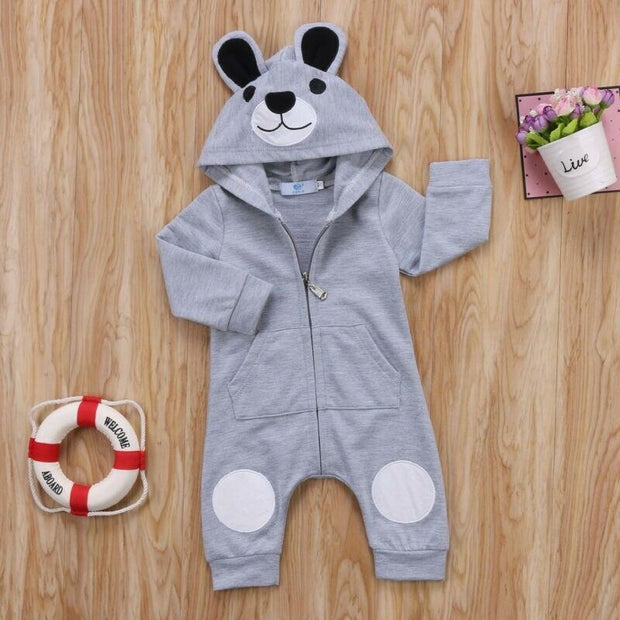 Baby Clothes Cute Winter Jumpsuit Romper - MomyMall Gray / 0-6 Months