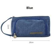 Pouched Stationery Organiser Pencil Case - MomyMall Blue