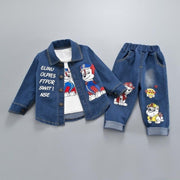 Kids Clothing Jean Boutique Autumn Jeans Outfits 3 Pcs Set 1-4 Years - MomyMall