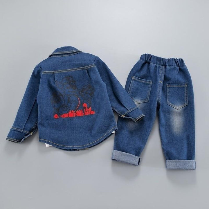Kids Clothing Jean Boutique Autumn Jeans Outfits 3 Pcs Set 1-4 Years - MomyMall