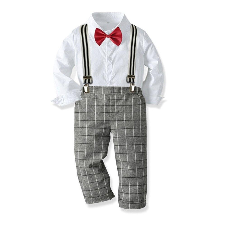 Boys Formal Gentleman Baptism Birthday Party Outfit 2 Pcs 1-6 Years - MomyMall