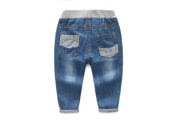 Kids Boys Trousers Jeans Spring Autumn Fashion Denim Pants 2-6 Years - MomyMall