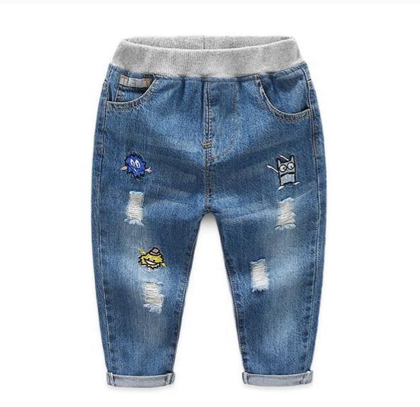 Kids Boys Trousers Jeans Spring Autumn Fashion Denim Pants 2-6 Years - MomyMall blue / 2-3 years