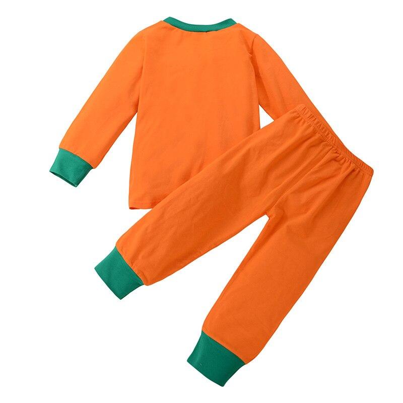 Family Matching Boy Brothers and Sisters Sets Halloween Pumpkin Pajamas 0-7Years - MomyMall