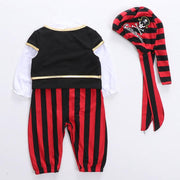 Baby Boy Captain Pirate Costume With Hats Christmas Suit 3 Pcs - MomyMall