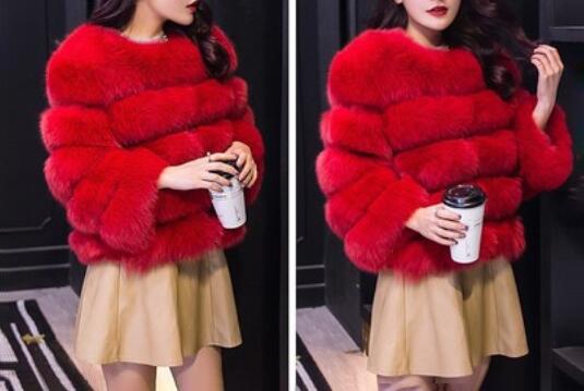 Faux Fur Coat - Winter Bubble Faux Fur Coat