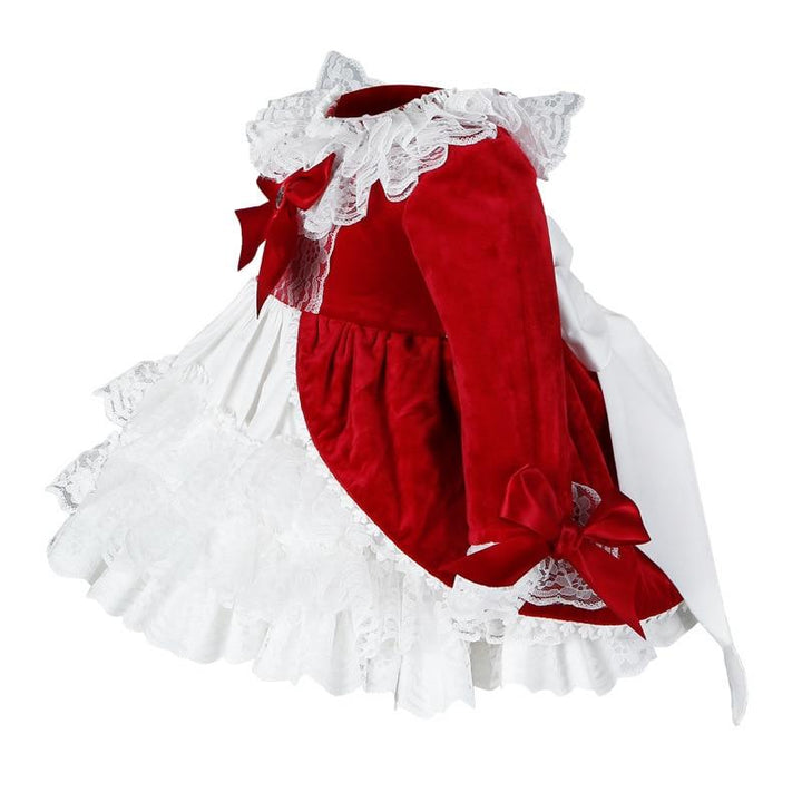Spanish Girl Princess Tutu Dress Lolita Christmas Birthday Costume 1-6 Years - MomyMall One Dress / 6-12 Months