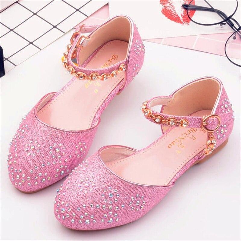 Girl Rhinestones Small Shoes Summer  Princess Shoes