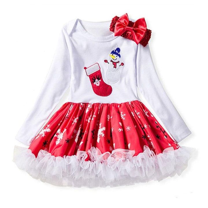 Baby Girl Clothes New Year Christmas Costume Dress 0-24 Months - MomyMall Christmas Dress / 3-6M