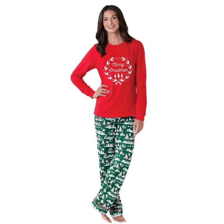 Christmas Family Matching Pajamas Suit Outfit Family Look Mother Daughter Clothes - MomyMall