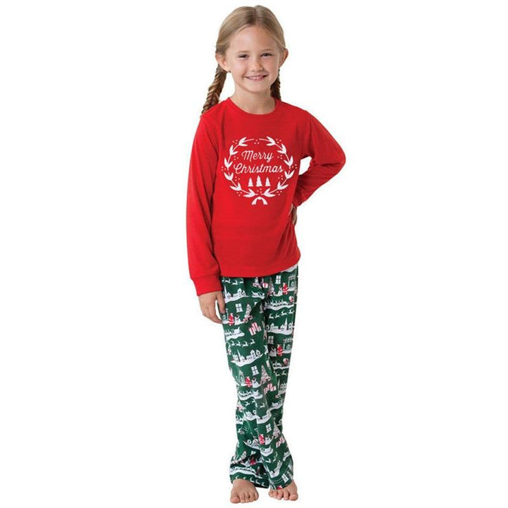 Christmas Family Matching Pajamas Suit Outfit Family Look Mother Daughter Clothes - MomyMall
