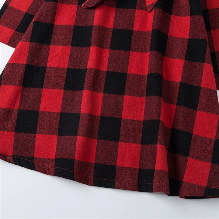 Christmas Plaid Mother Daughter Family Matching Dresses - MomyMall