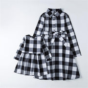 Christmas Plaid Mother Daughter Family Matching Dresses - MomyMall style1 / Mom S