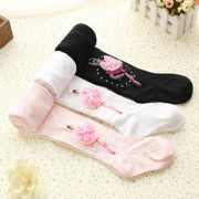 Girls Dancing Ballet Tights Pantyhose Cute Bowknot Stockings - MomyMall