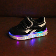 Boy Girl Casual Led Luminous Glowing Lighted Shoes - MomyMall Black / US5.5/EU21/UK4.5Toddle