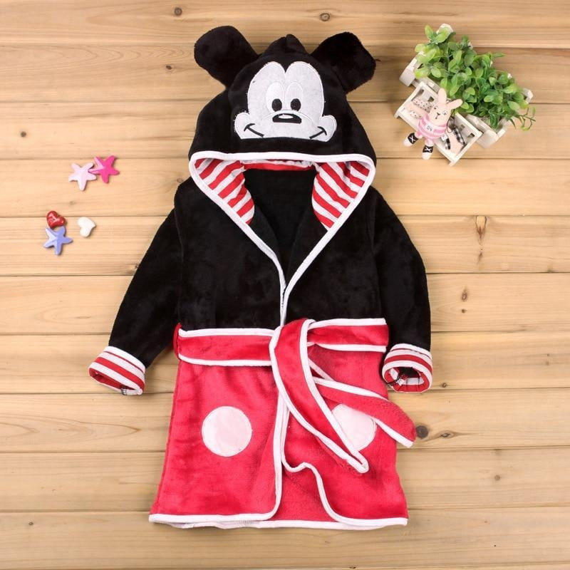 Winter Boy Girl Cartoon Robe Bathrobe Sleepwear Pajamas - MomyMall