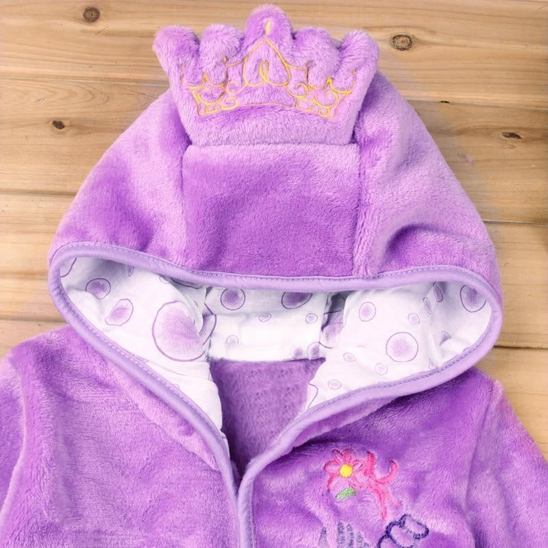 Winter Boy Girl Cartoon Robe Bathrobe Sleepwear Pajamas - MomyMall