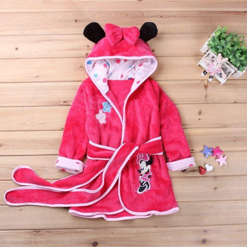 Winter Boy Girl Cartoon Robe Bathrobe Sleepwear Pajamas - MomyMall