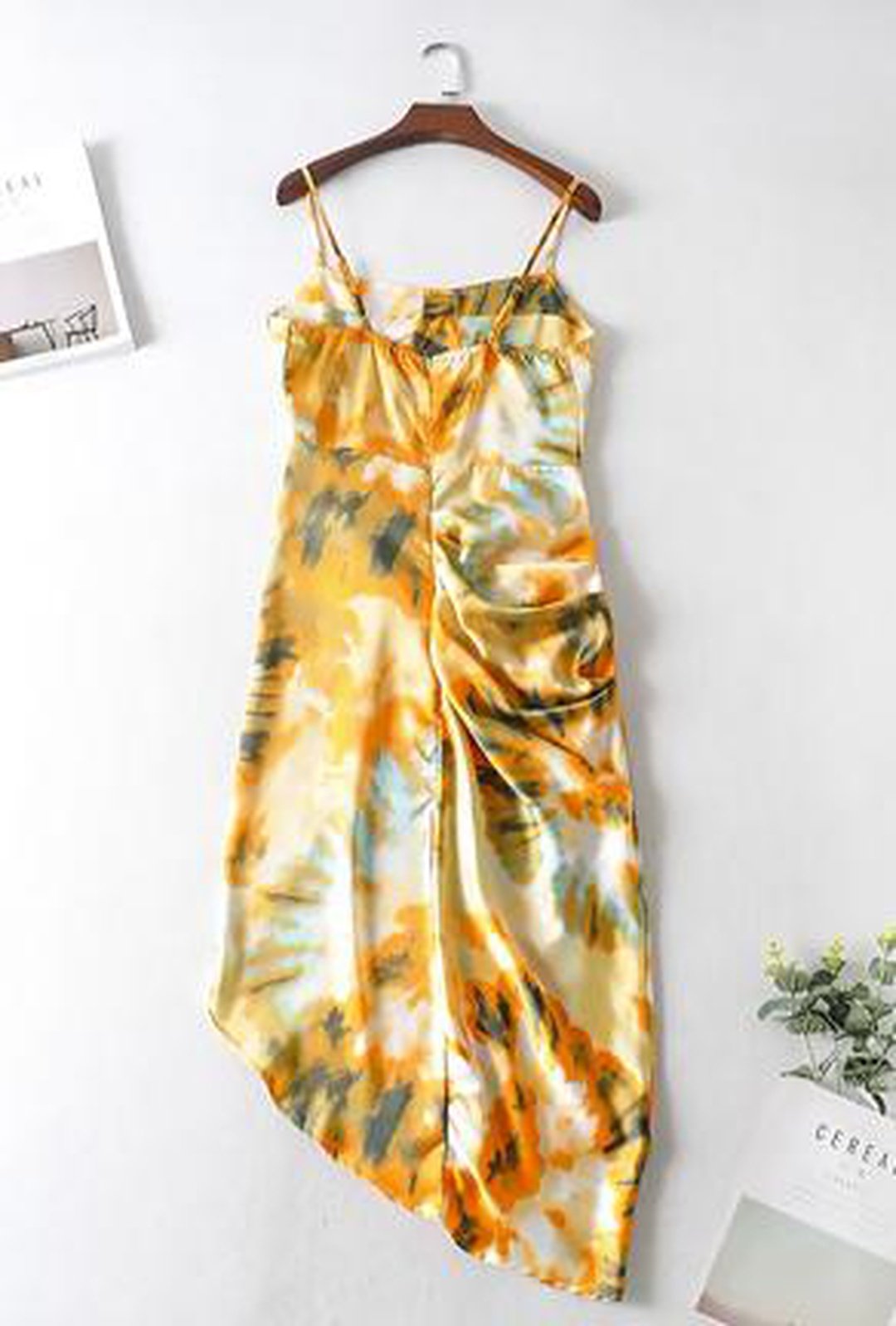 ESTELA - FLORAL DRAPE DRESS