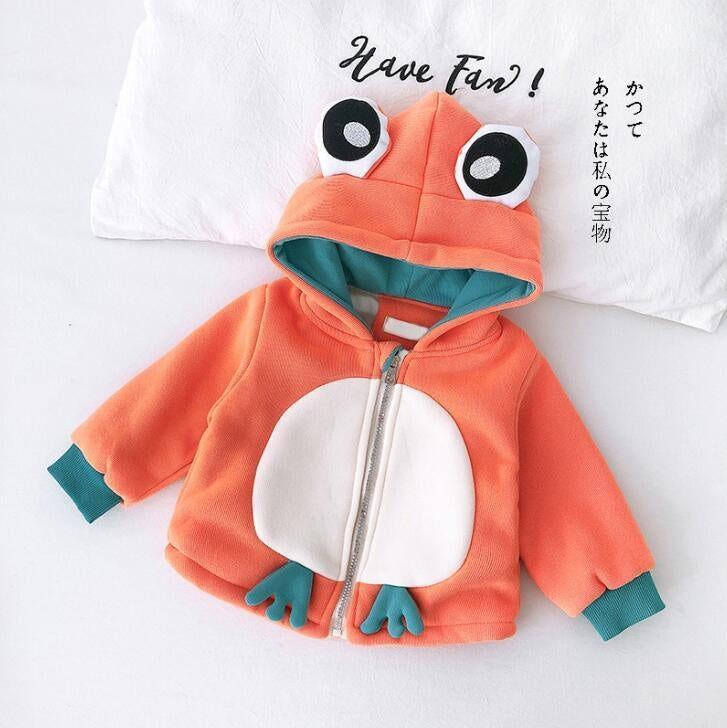 Kids Clothes Boys and Girls Korean Edition Lovely Coat - MomyMall Orange / 3-6 Months