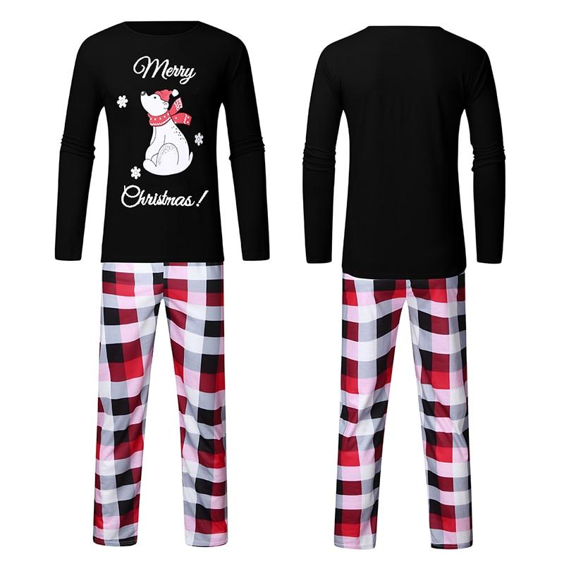 Family Christmas Pajamas Mommy Daughter Son Matching Family Look Outfit Nightwear