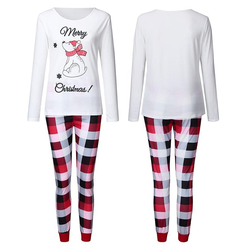 Family Christmas Pajamas Mommy Daughter Son Matching Family Look Outfit Nightwear