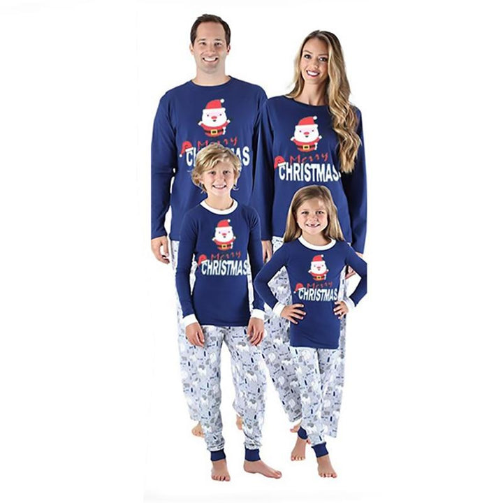 Family Christmas Pajamas Family Matching Adult Women Kids Outfit Sleepwear - MomyMall