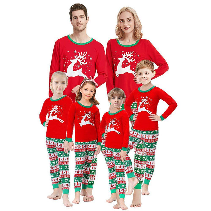 Family Matching Christmas Pajamas Adult Kids Girls Boy Sleepwear Nightwear Outfits