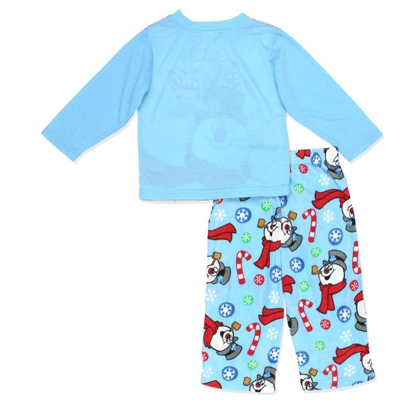 Family Matching Christmas Pajamas Snowman Print Warm Sleepwear - MomyMall