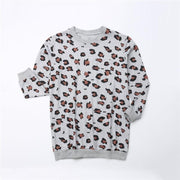 Mother Daughter Son Long Sleeve Leopard Shirt Family Matching Outfits - MomyMall