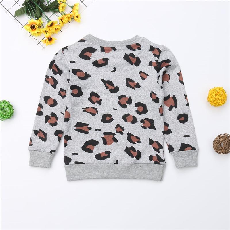 Mother Daughter Son Long Sleeve Leopard Shirt Family Matching Outfits - MomyMall