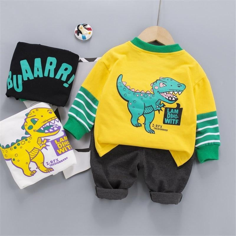 Autumn Baby Boy Dinosaur Sets 2 Pcs