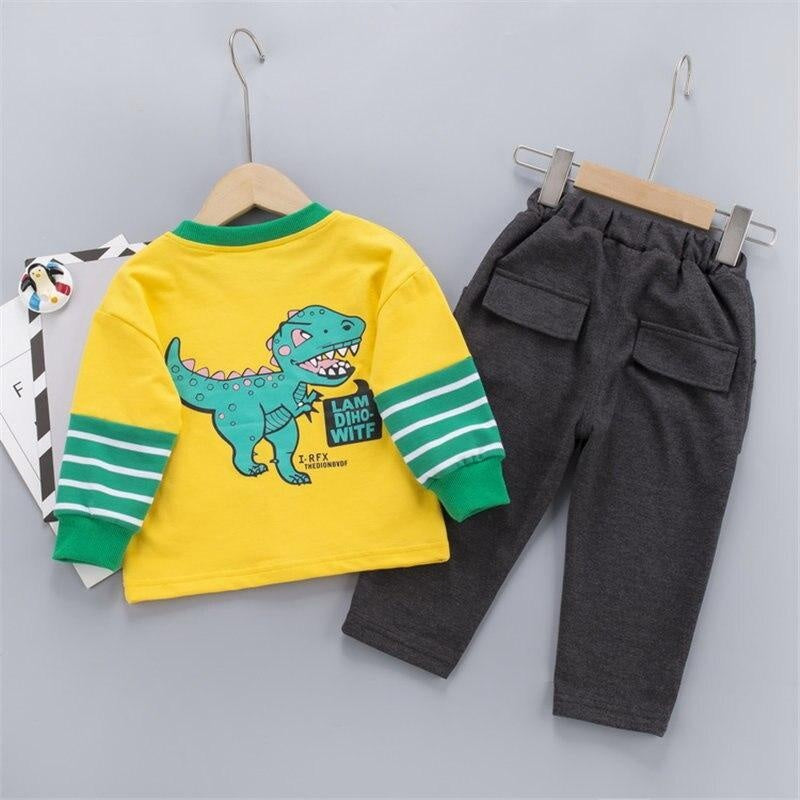 Autumn Baby Boy Dinosaur Sets 2 Pcs