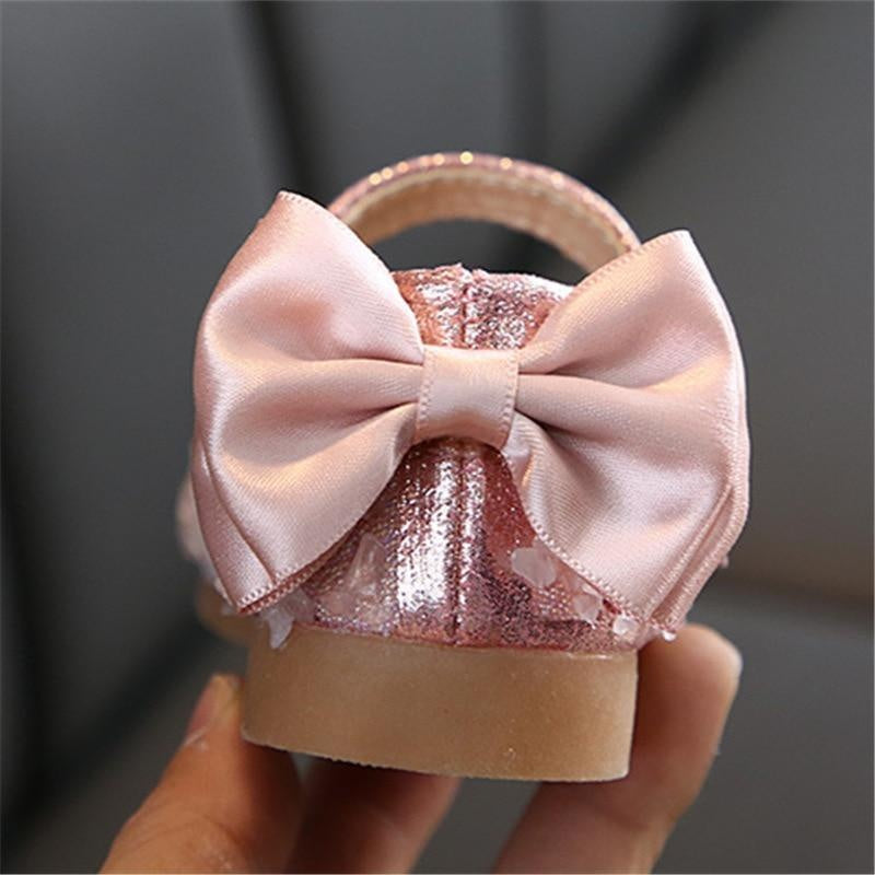 Kids Fashion Bow Wedding Shoes School Princess Leather Shoes 1 -11 Years - MomyMall