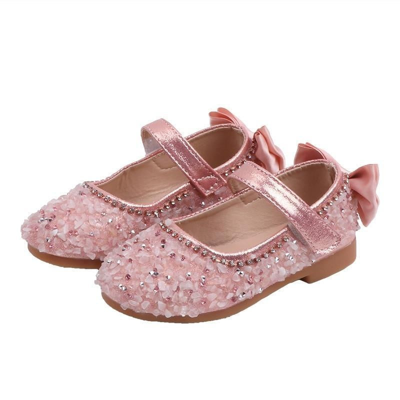 Kids Fashion Bow Wedding Shoes School Princess Leather Shoes 1 -11 Years - MomyMall