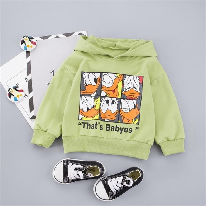 Kids Boys Girls Fashion Sweatshirt Casual Hoodies - MomyMall Green / 2-3 Years