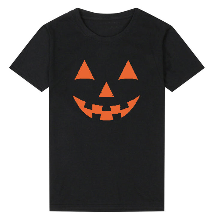 Funny Pumpkin Face Women T Shirts - MomyMall