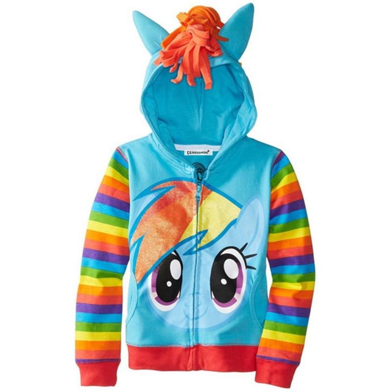 Kids Girls Spring Casual Pony Coats - MomyMall