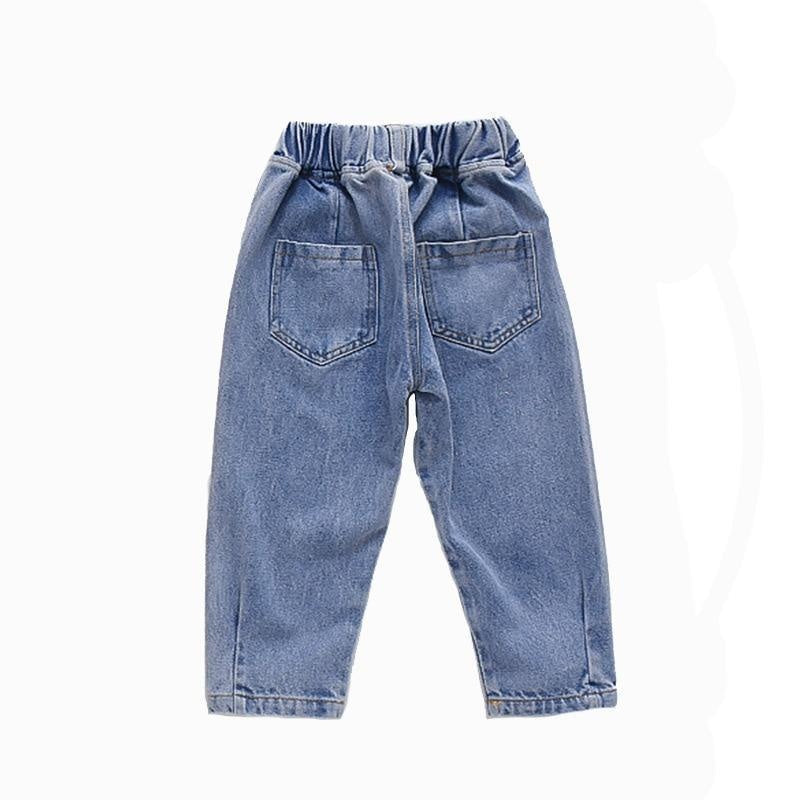 Baby Girls Jeans Autumn Trousers Fashion Denim Pants 2-8 Years - MomyMall