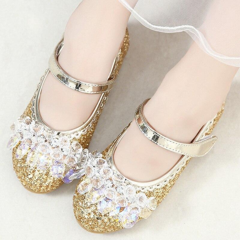 Girl Fashionper Forming Dance Princess Crystal Shoes