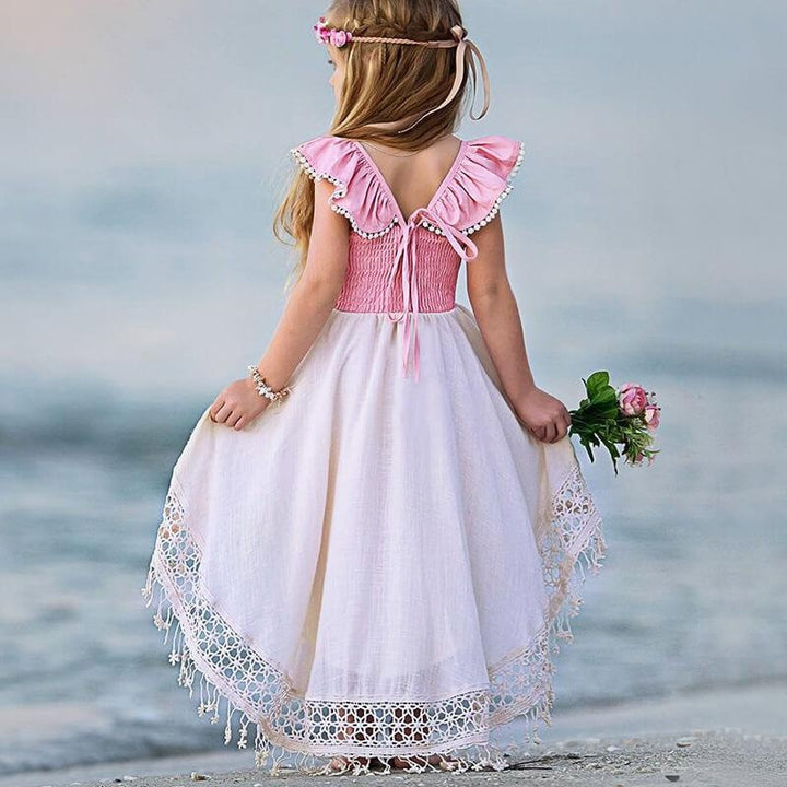 Toddler Girls Sleeveless Princess Wedding Dresses - MomyMall