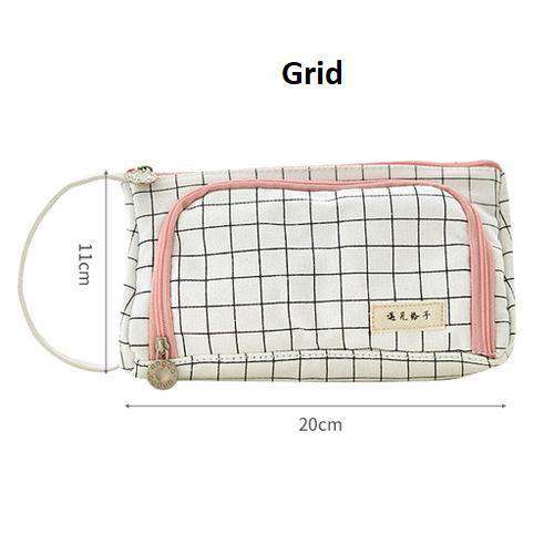 Pouched Stationery Organiser Pencil Case - MomyMall Grid