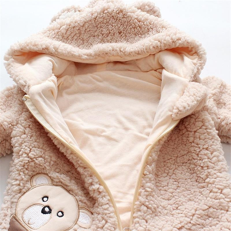 New Autumn and Winter Baby Romper Trendy Bear Design Long-sleeve Jumpsuit - MomyMall